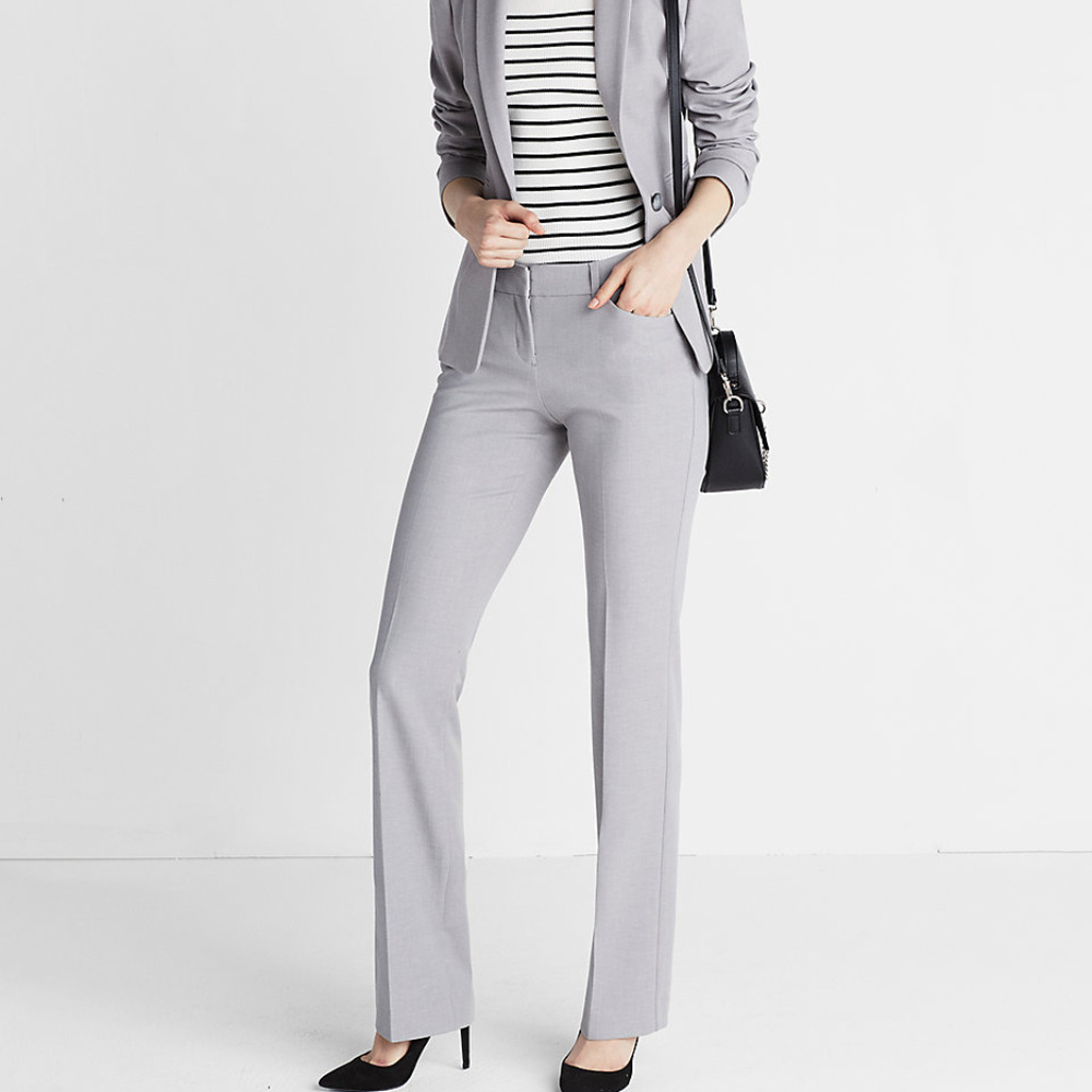Express Women Light Grey Business Pants